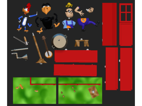 Woody Woodpecker Crowin Pains 3D प्रिंट मॉडल