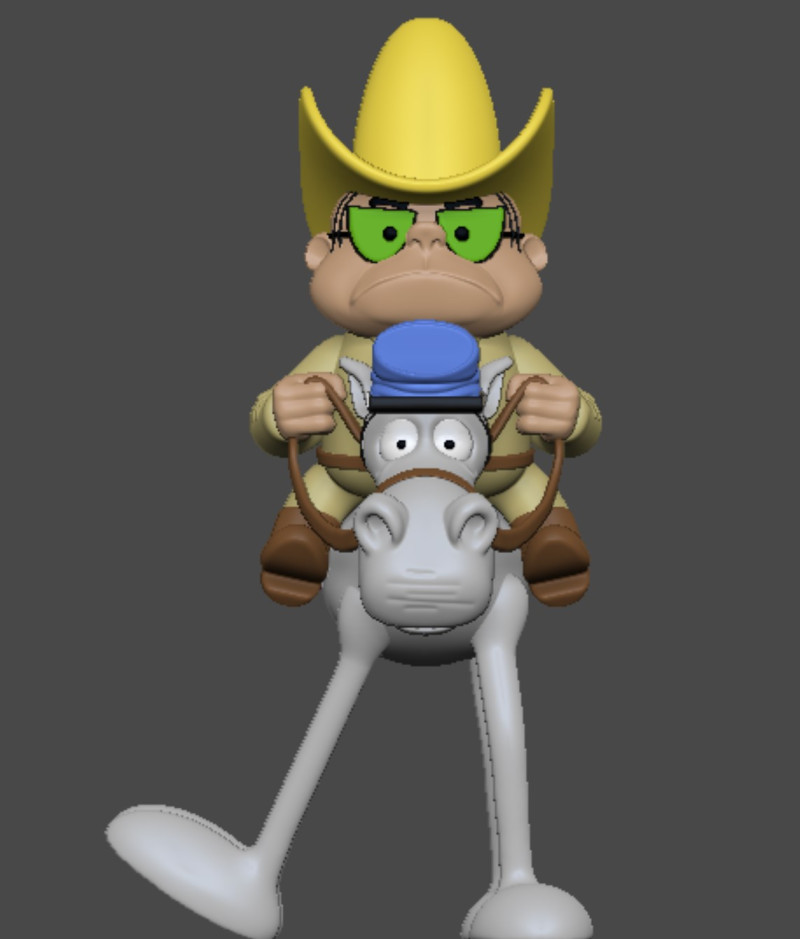 Sheriff Hoot Kloot Model Cetak 3D .c4d .max .obj .3ds .fbx .stl .blend