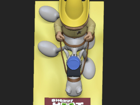 Sheriff Hoot Kloot Model Cetak 3D