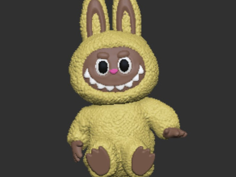Set of 3 LABUBU dolls 3D-Druckmodell