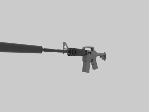 M4A1 OBJ Model 3D