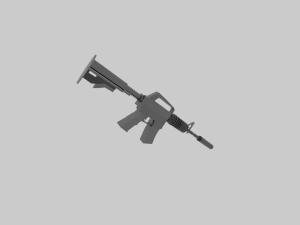 M4A1 OBJ Model 3D