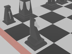 Chess pieces 3D Print Model