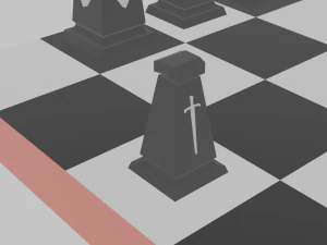 Chess pieces 3D Print Model