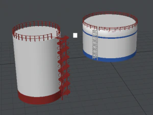 Oil storage 3D Model