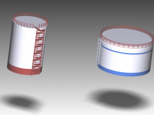 Oil storage 3D Model