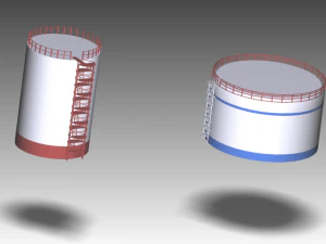 Oil storage 3D Model