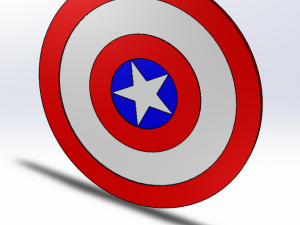 Shield of captain america 3D Model