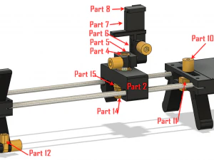 CAMERA SLIDER WITH OBJECT TRACKING 3D Print Model