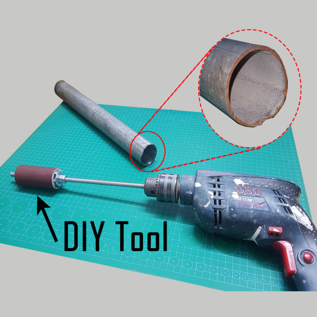 Tool For Sanding The Inside Of The Pipe 3D Print Model .c4d .max .obj .3ds .fbx .stl .blend 