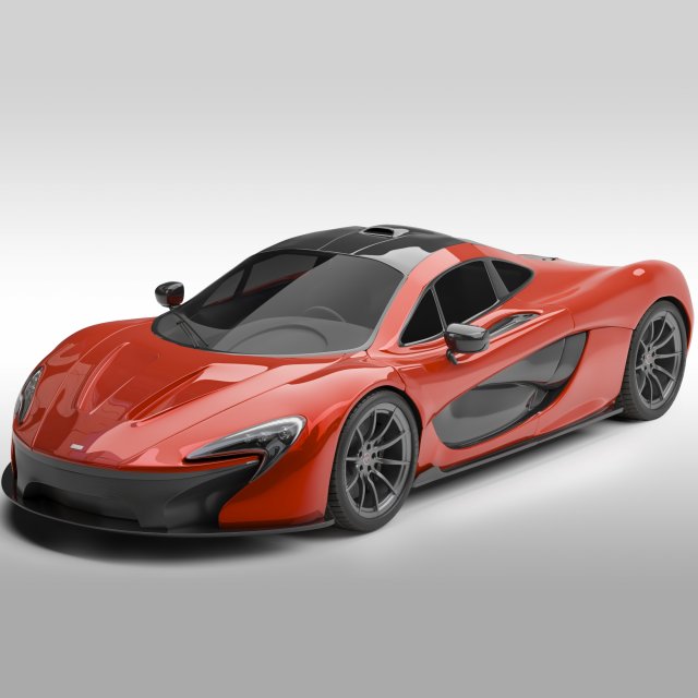 McLaren P1 3Dモデル .c4d .max .obj .3ds .fbx .stl .blend 