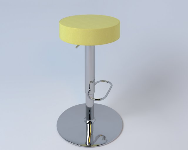 Bar stool 3D Модель .c4d .max .obj .3ds .fbx .stl .blend 