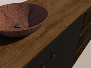 Rustic Kitchen set Modello 3D