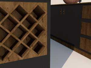 Rustic Kitchen set Modello 3D