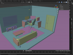 Isometric Gaming Room 3D 模型