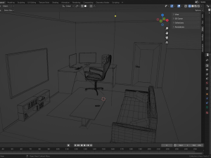Isometric Gaming Room 3D 模型