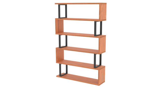 Bookshelf 3D 模型 .c4d .max .obj .3ds .fbx .stl .blend 