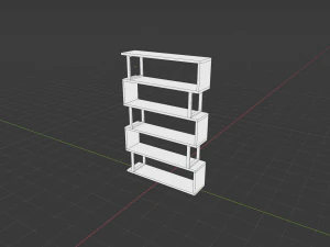 Bookshelf 3D Model