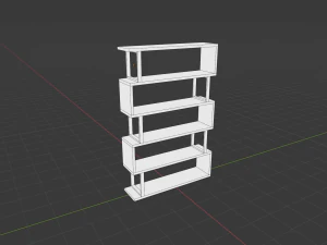 Bookshelf 3D Model