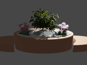 Dekoracyjna ławka Model 3D