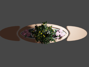 Decorative bench Modèle 3D