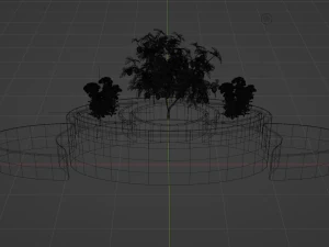 Decorative bench 3D Model