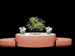 Decorative bench 3D Model