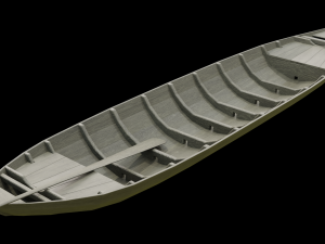 WOODEN BOAT 3D मॉडल