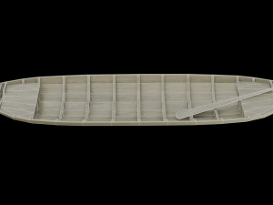WOODEN BOAT 3D मॉडल