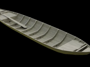 WOODEN BOAT 3D Model