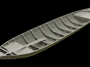 WOODEN BOAT 3D मॉडल
