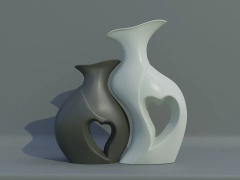 HEART VASE 3D Print Model