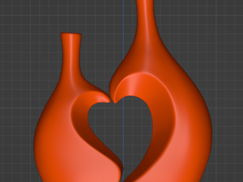 HEART VASE 3D Принт Модель