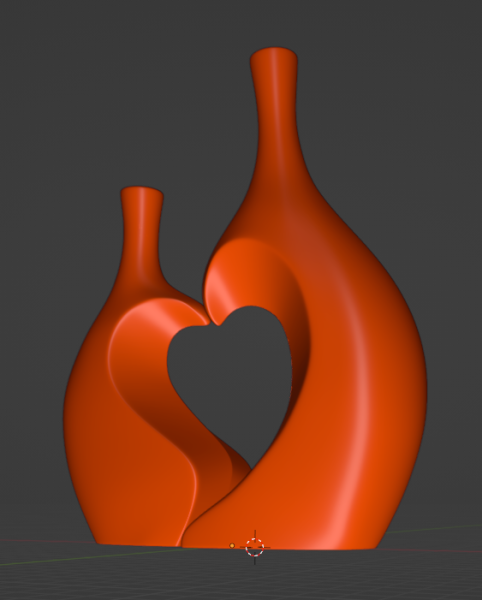 HEART VASE 3D Принт Модель .c4d .max .obj .3ds .fbx .stl .blend
