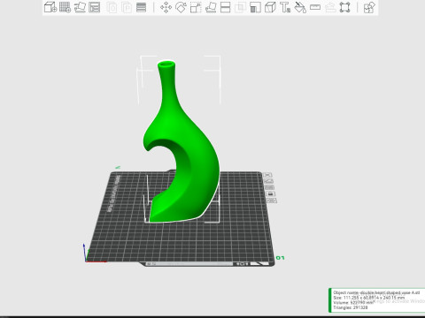 HEART VASE 3D 프린트 모델