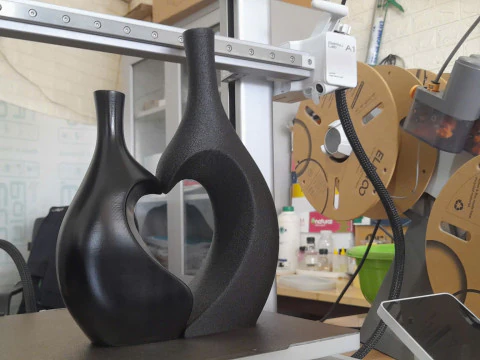 HEART VASE 3D Print Model