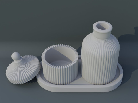 Decorative tray Model Cetak 3D