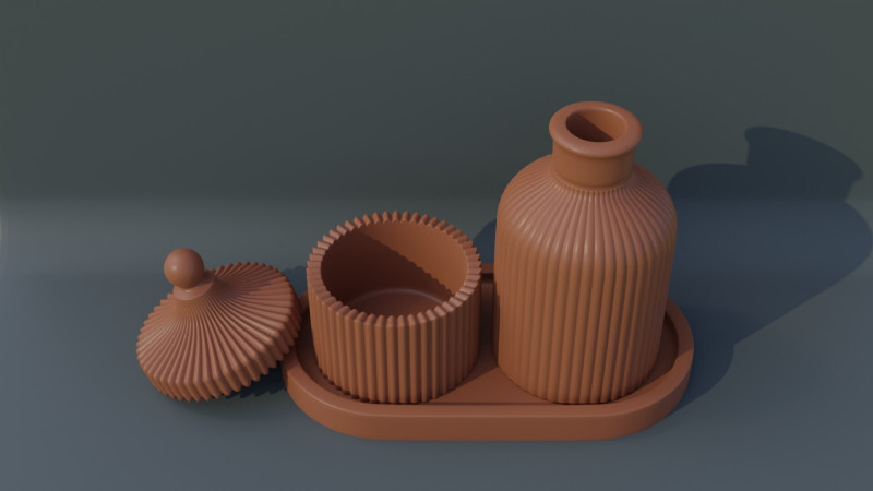 Decorative tray Model Cetak 3D .c4d .max .obj .3ds .fbx .stl .blend 