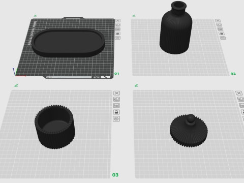 Decorative tray Model Cetak 3D