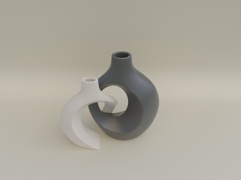 Double vase Modelo de impresión 3D