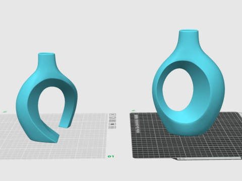 Double vase Modelo de impresión 3D