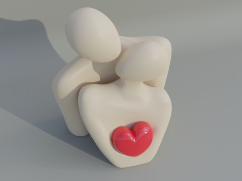 Love couple Modelo de Impressão 3D