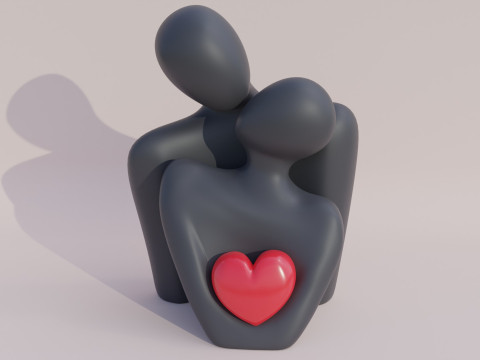 Love couple Modelo de Impressão 3D