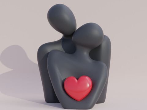 Love couple Modelo de Impressão 3D