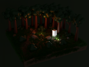 Dark forest 3D Model