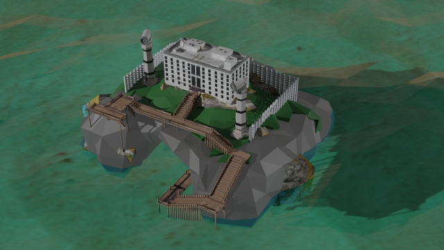 Jail 3D Model .c4d .max .obj .3ds .fbx .stl .blend 