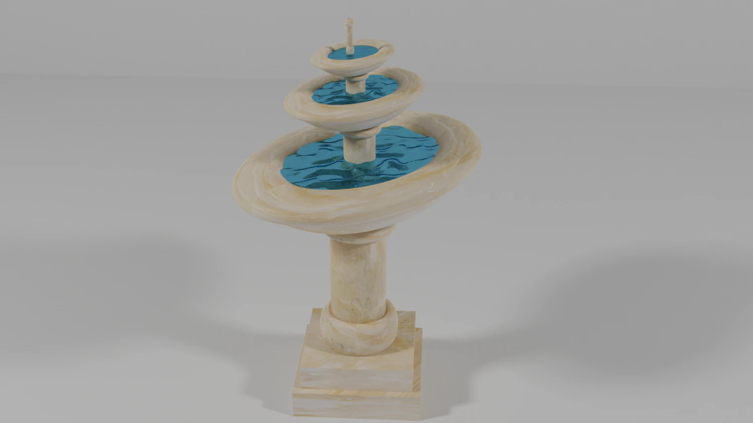 Fountain 3D Model .c4d .max .obj .3ds .fbx .stl .blend