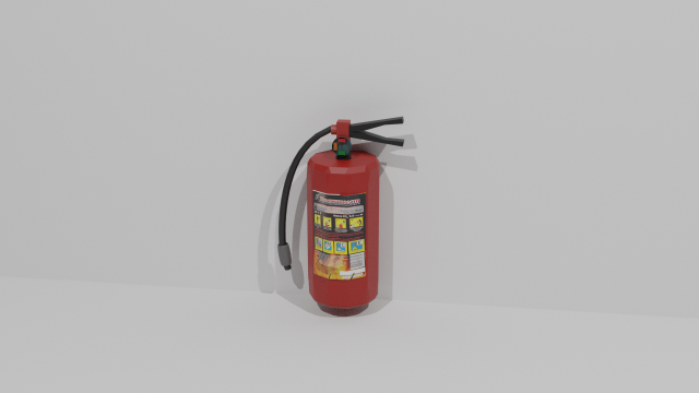 Fire extinguisher Model 3D .c4d .max .obj .3ds .fbx .stl .blend