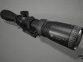 Vortex Crossfire II 4-12x44 and mount Vortex Pro Extended Cantilever 30 mm 3D Models