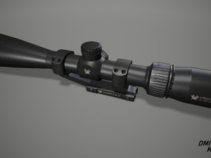 Vortex Crossfire II 4-12x44 and mount Vortex Pro Extended Cantilever 30 mm 3D 模型